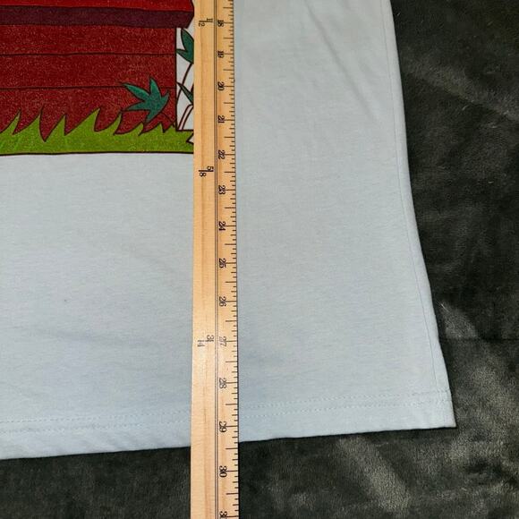 Next Level Apparel T Shirt Men Large Blue Snoop Dogg Print Short Sleeve Pullover - Picture 5 of 7